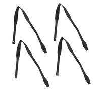 VICASKY 4 Pair Ski Pole Straps Adjustable Elastic Wrist Leash for Hiking Poles and Ski Gloves Unisex Wide Comfortable Fit Black