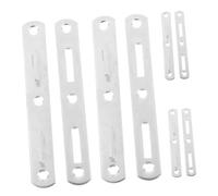VICASKY 4 Pairs Thickened Single Buckle Metal Bed Rail Brackets 4.72X0.59X0.11In Iron Bed Rail Fasteners Strong Load-Bearing Capacity Easy Installation