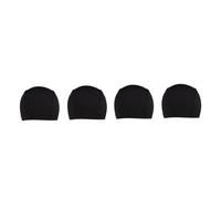 VICASKY 4 Pcs Black Wig Dome Caps, Stretchable Stocking Caps with Elastic Band Made of Spandex and Polyester, Comfortable and Easy to Carry for Wig Making and Hip Hop Activities