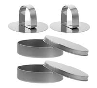 VICASKY 4 Pcs Silver Tinplate Cookie Cutter for Easy Sugar Game Creation and Compact Baking Accessories, for Party Favour and DIY Enthusiasts, Christmas Biscuit Cutter Set for Cookies