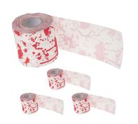 VICASKY 4 Rolls Halloween Colored Toilet Paper for Bathroom Travel Toilet Paper Tissue Dispenser Festive