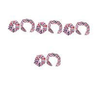 VICASKY 4 Sets Band and Elastic Ponytail Holder for Women American Flag Pattern Knotted Headband and Scrunchie Soft Stretchy Hair Accessories for Stylish Hairdos and Versatile Daily Wear