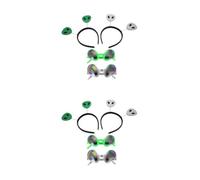 VICASKY 4 Sets Funny Glasses Martian Antenna Headband Plastic