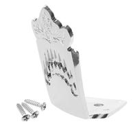 VICASKY 4 Sets Metal Mandolin Tailpiece Parts Mandolin Part Accessories Guitar Tailpiece for Use in String Replacement