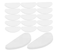 VICASKY 40 Pairs D-Shaped Silicone Eyeglasses Nose Pads Insert with Adhesive Backing Non-Slip Glasses Nose Cushions for Enhanced Grip and Reduced Bridge Pressure for Daily Work
