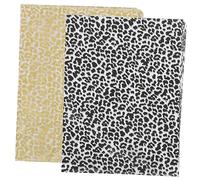 VICASKY 40 Sheets Creative Wrapping Paper Ultra Thin Packing Tissue for DIY Crafts Clothing and Shoes Black Gold Leopard Print Convenient