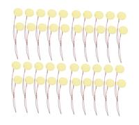 VICASKY 40pcs 27mm Piezo Disc with Leads Copper Plate Piezo Trigger Buzzer for Acoustic Guitar Instrument Sounder Sensor, Passive Electret for Musical and Drum Accessories