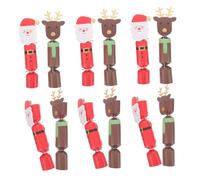 VICASKY 40Pcs Christmas Packaging Boxes Set, Creative Reindeer Santa Paper Candy Boxes for Holiday Party Favors, Mini Treat Containers for Festive Dinner Decorations