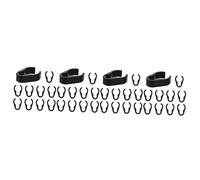 VICASKY 40pcs Mic Cable Clamps Cable Organizer for Mic Stands Flexible Pole Cord Clips Installation Sturdy Design for Use