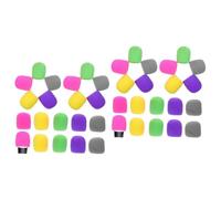 VICASKY 40pcs Microphone Sponge Covers Handheld Mic Protective Accessories for Ktv and Recording Reduces Wind Noise Blocks Dust and Saliva Easy to Install