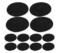 VICASKY 40PCS Non-woven Fabric Flower Pot Bottom Pads Round Breathable Planter Drainage Mats with Anti-slip Cushion for Garden Patio Furniture Protection