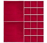 VICASKY 40pcs Paper Napkins Luncheon Napkins Disposable Party Supplies for Weddings Christmas Dinners Solid Red Handkerchief Tableware