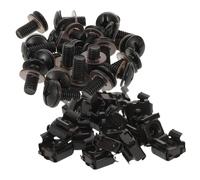 VICASKY 40pcs Rack Screws and Cage Nuts Kit M6 X 14mm with Washers for Audio and Studio Equipment Cabinets Black Carbon Steel Anti Vibration Universal Compatibility