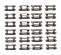 VICASKY 40Pcs Single Speed Bicycle Chain Connectors Quick Link Metal Chain Buckle for Bike Repair Cycling Parts Accessories Dark Brown
