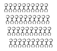 VICASKY 40pcs Trekking Pole Buckles Double Rod Clips Plastic Hiking Stick Holders with Safety Lock for Outdoor Camping and Walking Cane Accessories