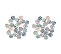 VICASKY 40pcs Ukulele Fretboard Markers Guitar Dots Stickers Abalone Shell Design