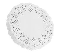 VICASKY 420Pcs Lace Paper Doilies Hollow Baking Mats for Desserts Parties Events Greaseproof Food Service Liners Easy Clean Up