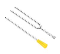 VICASKY 440hz Metal Tuning Fork Set with Striker for Piano Guitar Violin - Professional Resonance Instrument Pitch Tuning Tool for Music Teaching and Beginner Practice