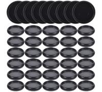 VICASKY 44pcs Binding Ring Discs Book Binder Rings Disc Ring Binder for Notebooks Notes Pages Making Supplies Black 24mm