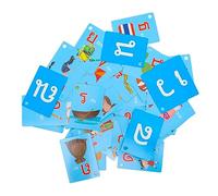 VICASKY 45pcs Thai Language Learning Flash Cards Double-sided Portable Paper Educational Materials for Toddlers Preschoolers Preschool Learning Activities