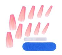 VICASKY 48pcs Full Cover False Nails in Assorted Color Long Coffin Ballet Fake Nails Made of Abs Material Easy to Trim