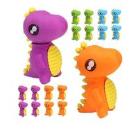 VICASKY 48pcs Mini Dinosaur Erasers Soft Animal Shaped Stationery for School Supplies Bulk Classroom Rewards Cute Cartoon Erasers for S Art and Drawing