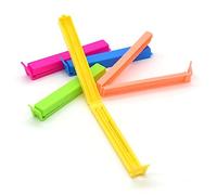 VICASKY 48pcs Plastic Food Sealing Clips Fast Seal Snack Bag Clamp for Kitchen Home Use Colorful Fresh Keeping Clamp for Freezer Safe Storage Random Color
