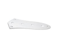 VICASKY 4hole Vintage Style Control Plate for Guitar in Silver Compatible String Instrument Accessories for Jazz Setup