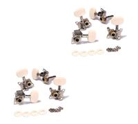 VICASKY 4pairs Guitar Tuning Pegs Keys Machine Heads String Tuning Pegs for Acoustic Guitar Beginners Ukulele Accessories