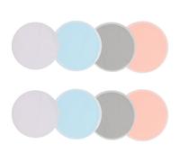 VICASKY 4pairs Overflow Breast Patches Washable Nursing Pads Reusable for Breastfeeding Made of Bamboo Fiber for Postpartum Use