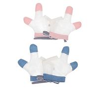 VICASKY 4pairs Thumb Sucking Stop Gloves Anti-bite Mittens for Comfortable Cloth Design Breathable Mesh for Home Outdoor Use