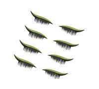 VICASKY 4Pairs Vivid Makeup Eyelash Stickers Decorative Faux Eyelash Decals for Parties Daily Use Reusable Beauty Stickers Easy Application for All Eye Shapes and Ethnicities