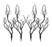 VICASKY 4pcs 13.78" Artificial Dried Antler Branches - Lifelike Curly Willow Decorative Twigs & Branches, Artificial Plastic for Vase, DIY Crafts, Wedding & Holiday Floral Decor