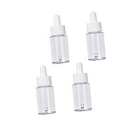 VICASKY 4pcs 20ml Pet Glass Dropper Bottles Empty Sub Bottles for Essential Oil Serum Packaging Refillable for Skincare Travel