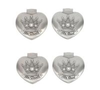 VICASKY 4pcs Alloy Box First Haircut Keepsake Box for Hair Storage for Hair and Teeth Holder Organize Precious Moments