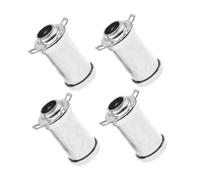 VICASKY 4pcs Alloy Mini Cream Jug for Dollhouse Retro Metal Milk Can Pretend Kitchen Supplies Vintage Miniature Milk Jug Decor for Tiny House Scene Accessories