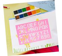 VICASKY 4pcs Alphabet and Number Tracing Board for Plastic Letter and Number Teaching Templates Educational Writing Practice Tool for Preschool Homeschool and Early Learning Development