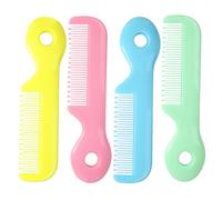 VICASKY 4pcs Baby Safety Hair Combs Set with Round and Fine Teeth for Newborns and Infants Infant Hair Care Tools and Cradle Cap Treatment