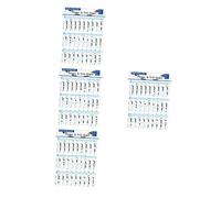 VICASKY 4pcs Bass Recorder Chords Finger Chart Recorder Practice Finger Chart Flute for Students Clarinet Flute Practicing Supplies