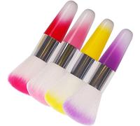 VICASKY 4pcs Beauty Makeup Brushes Supple Powder Brush Nail Dust Remover for Household Makeup Cosmetic Application