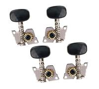 VICASKY 4pcs Bevel Tail Single Hole Guitar String Alignment Rl Tuning Pegs Strong Metal Body for Acoustic Guitars
