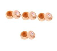 VICASKY 4pcs Box Tooth Keepsake Box Wooden Fairy Tooth Holder for Children Classic Design
