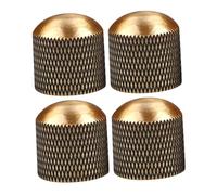 VICASKY 4pcs Brass Dome Guitar Volume Control Knobs Metal Electric Guitar Knob Set Sturdy Audio for Electric and Bass