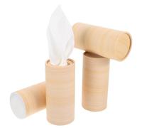 VICASKY 4pcs Car Tissue Holder Cylinder for Car Cup Holders Multi-functional Paper Tissue Dispenser for Travel and Cafes