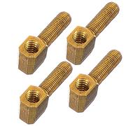 VICASKY 4pcs Cello Bow Screw Parts Metal Golden High Strength Simple to Use Musical Instrument Repair Accessory