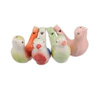 VICASKY 4pcs Ceramic Whistles for Boy Girl Animal-shaped Noisemakers with Hanging Rope for Musical Play and Outdoor Fun Great for Birthdays and Easter