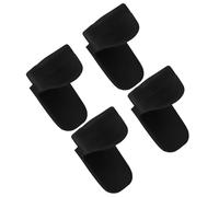 VICASKY 4pcs Clarinet Finger Rest Cushions Black Silicone Clarinet Thumb Rests for Comfortable Playing and Relieve Sore Thumbs, Suitable for Standing Or Walking Musicians