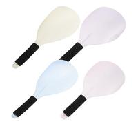 VICASKY 4Pcs Clear Plastic Hairdressing with Handle Ergonomic Hairspray Protector for Salon and Home Use Complete Splash Guard for Dyeing and Perming