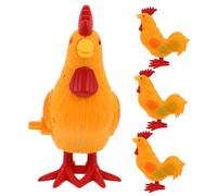VICASKY 4pcs Clockwork Chick for Small Jumping Chicken Wind Up Animal Lightweight Farm Animal Motor Skills and