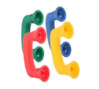 VICASKY 4pcs Colored Auditory Feedback Reading Phone Pronunciation Correction Receiver for Educational Speech Development Aid for Color and Shape Recognition